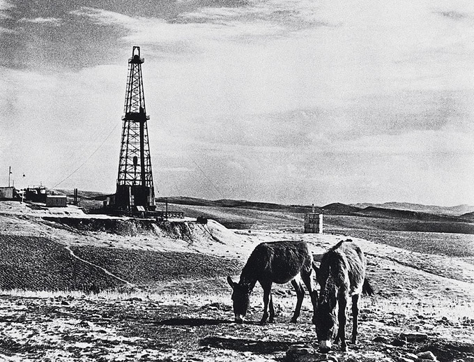 Derrick de forage, Baba Gurgur, Irak, 1927